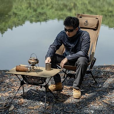 High Back Camping Chair with Pillow Design