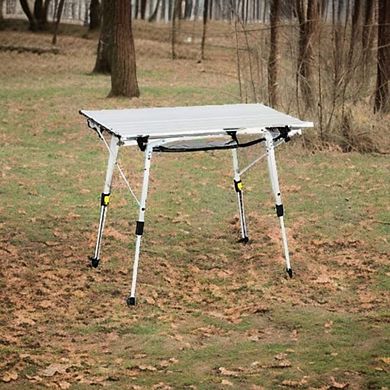 Aluminum Roll-Up Picnic Table with Adjustable Height