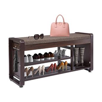 STORAGE ENTRYWAY BENCH WITH DRAWERS