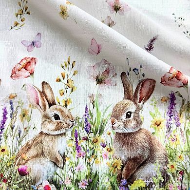 Bunny Blossom Easter Spring Tablecloth