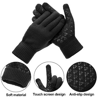 Warm Winter Trapper Hat & Touchscreen Gloves - Adjustable Ear Flaps, Waterproof, Breathable