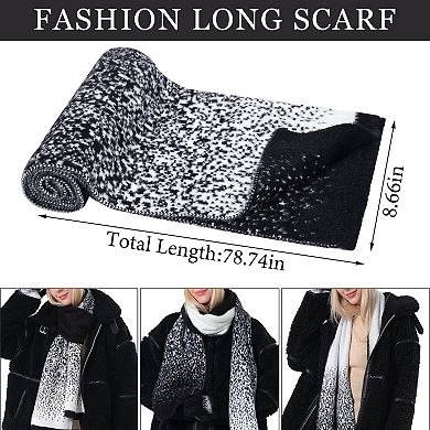 Premium Nylon & Acrylic Women's Winter Knit Hat Gloves Scarf Set