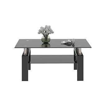 CLASSIC TEMPERED GLASS COFFEE TABLE