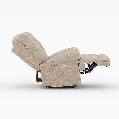 COLAMY FLOREN Plush-Power Swivel Recliner