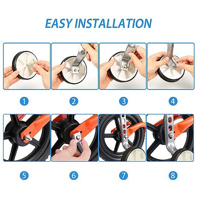 Adjustable Bicycle Training Wheels for Kids Stabilizer Wheels for 12"20" Bikes