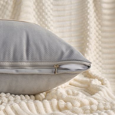 Set of 2 Soft Decorative Throw Pillow Cover Cute Embroidery Pattern Pillow Cases 18x18 Inch