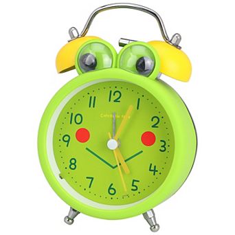 Cute Alarm Clock, Traditional Dual Bell Design, Loud Alarm Frog Shape Design for Home 3.4"x2.1"x5.1"