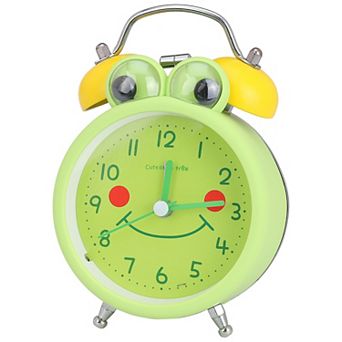 Cute Alarm Clock, Traditional Dual Bell Design, Loud Alarm Frog Shape Design for Home 3.4"x2.1"x5.1"
