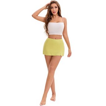 Women's Tummy Control Boyshorts Mid-Waisted Hip Lifting Lightweight Seamless Slip Shorts