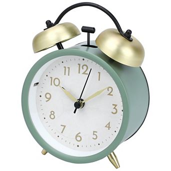 Minimalist Style Alarm Clock, Durable Metal Casing, Loud Alarms for Heavy Sleepers 3.8"x2.2"x5.3"