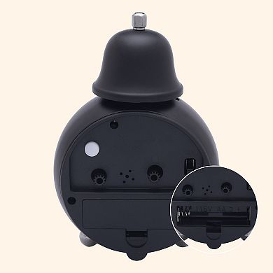Spherical Alarm Clock, Single Bell Design, Loud Alarm, Bell on Top for Bedroom 3.3"x2.4"x5.1"