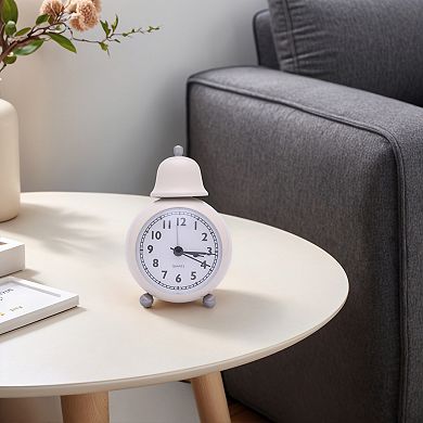 Spherical Alarm Clock, Single Bell Design, Loud Alarm, Bell on Top for Bedroom 3.3"x2.4"x5.1"