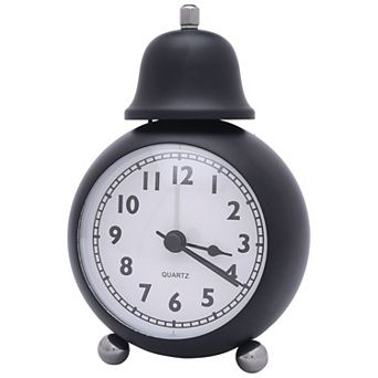 Spherical Alarm Clock, Single Bell Design, Loud Alarm, Bell on Top for Bedroom 3.3"x2.4"x5.1"