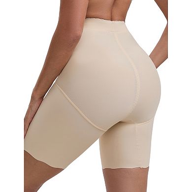 Women's High Rise Tummy Control Shaping Boyshorts Ice Silk Elastic Hip-Lifting Thigh Slimmers