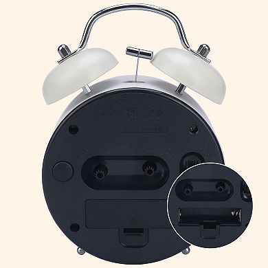 Desk Alarm Clock, Astronaut Pattern, Loud Alarms, Non-Tick, Night Light for Teens 4.2"x2.1"x6.4"