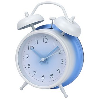 Gradient Design Alarm Clock, Traditional Dual Bell Design, Loud Alarm, for Bedroom 4.6"x2.2"x6.3"