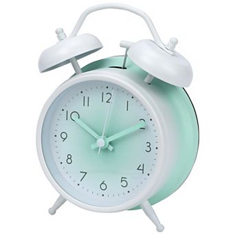 Gradient Design Alarm Clock, Traditional Dual Bell Design, Loud Alarm, for Bedroom 4.6"x2.2"x6.3"