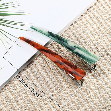 6Pcs Long Metal Duckbill Hair Clips Crocodile Clips 0.83"