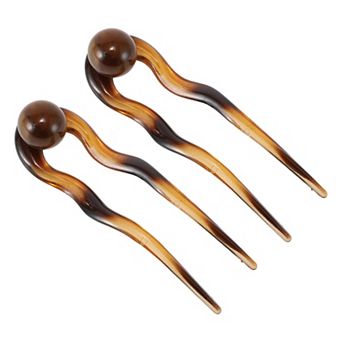 2 pc Grace U-shaped Hair Pins Hairdo Clip for Women 5.12"x1.42"x0.59"