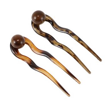 2 pc Grace U-shaped Hair Pins Hairdo Clip for Women 5.12"x1.42"x0.59"