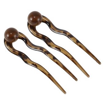 2 pc Grace U-shaped Hair Pins Hairdo Clip for Women 5.12"x1.42"x0.59"