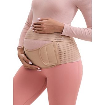 Women's Adjustable Belly Support Bands Back Brace Straps Soft Breathable Pregnancy Abdominal Belt