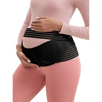 Women's Adjustable Belly Support Bands Back Brace Straps Soft Breathable Pregnancy Abdominal Belt