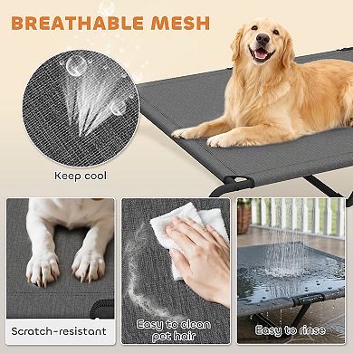 PawHut Elevated Dog Bed Outdoor Dog Bed for Large Breeds 59.8"