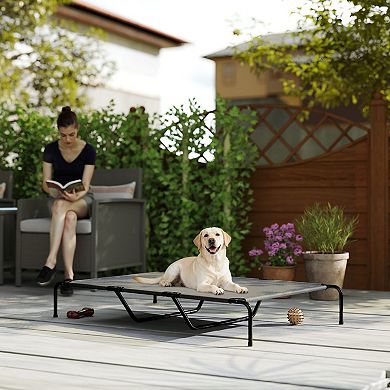 PawHut Elevated Dog Bed Outdoor Dog Bed for Large Breeds 59.8"