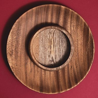 Round Wood Tray