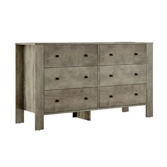 6 Drawer Dresser for Bedroom, Modern Wide Dresser Organizer with Storage Drawers