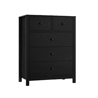 5 Drawer Dresser for Bedroom, Modern Tall Dresser Organizer with Storage Drawers