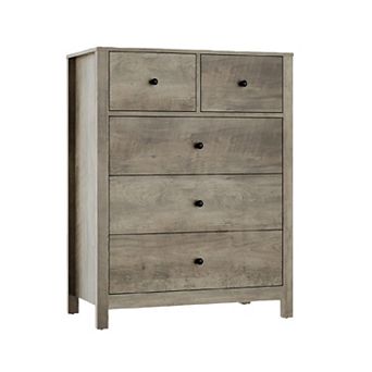 5 Drawer Dresser for Bedroom, Modern Tall Dresser Organizer with Storage Drawers