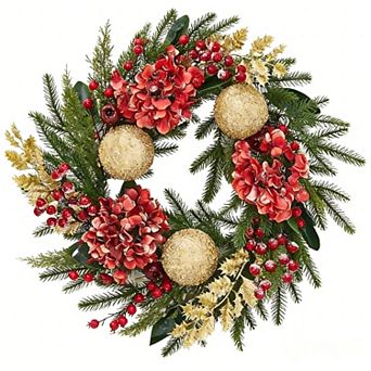 24 Inch Artificial Christmas Wreath