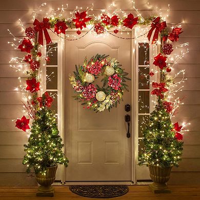 24 Inch Artificial Christmas Wreath
