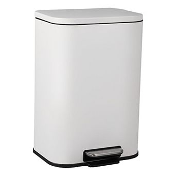 8 Gallon Brushed Stainless Steel Trash Can