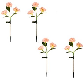 4-pack Solar Powered Hydrangea Pathway Light