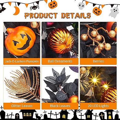 Halloween Wreath for Front Door