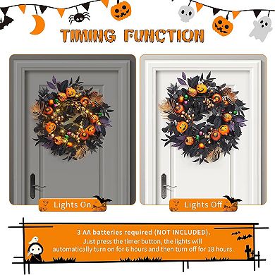 Halloween Wreath for Front Door
