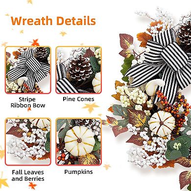 20 in Fall Wreaths for Front Door