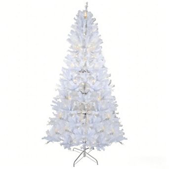 6.5 Ft Pre-Lit Artificial Christmas Tree with 250 Warm White LEDs and 818 Tips