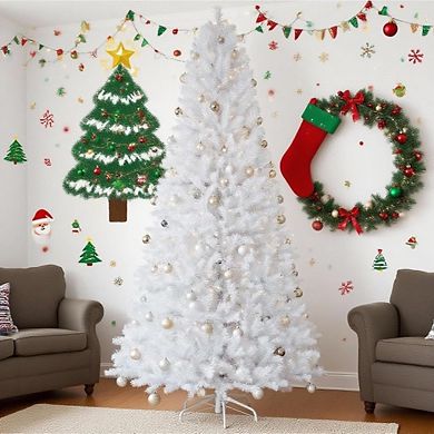 6.5 Ft Pre-Lit Artificial Christmas Tree with 250 Warm White LEDs and 818 Tips
