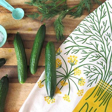 Dill Dish Towel + Sponge Cloth Gift Set