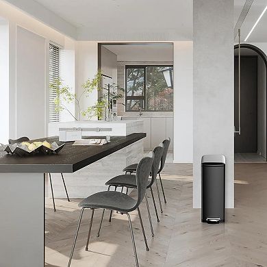 8 Gallon Stainless Steel Step Trash Can