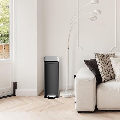 8 Gallon Stainless Steel Step Trash Can