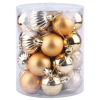 34 pc Shatterproof Christmas Ornaments Set