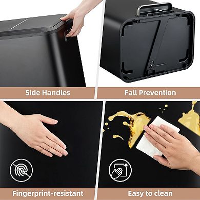 30L/8 Gallon Dual Compartment Trash Can