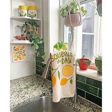 Lemon Dish Towel + Sponge Cloth Gift Set