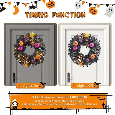 Halloween Wreath for Front Door