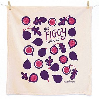 Fig Dish Towel + Sponge Cloth Gift Set